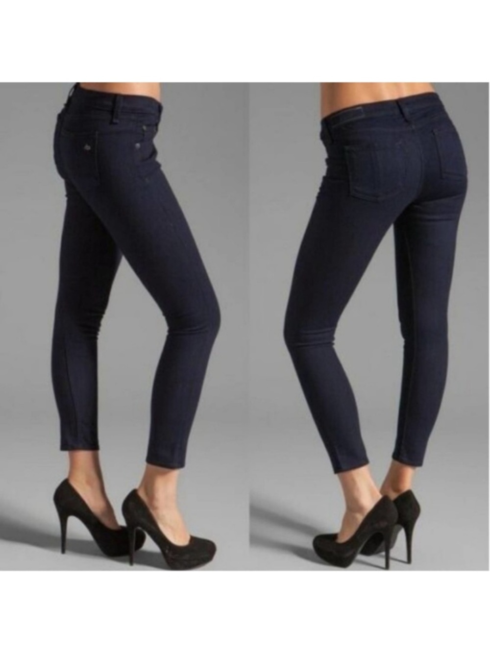 Rag & bone dark blue coated black size 28 Capri jeans